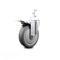 Service Caster 5 Inch Thermoplastic Rubber Swivel 3/4 Inch Square Stem Caster Total Lock Brake SCC-SQTTL20S514-TPRB-34 - alternate 1